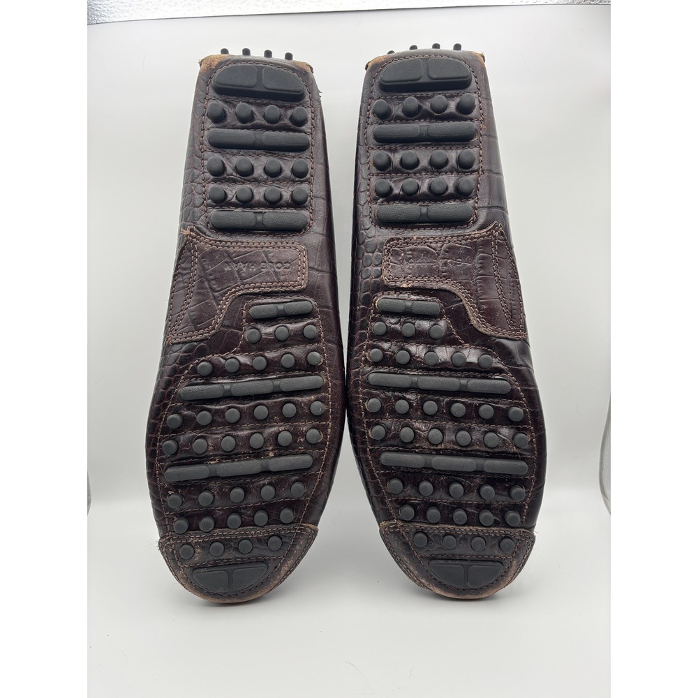 Cole Haan Gunnison Waxy Leather Boat Driver Loafers‎ Brown Men 11.5 - Picture 3 of 7